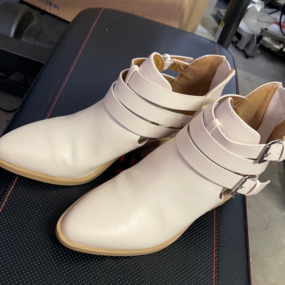 Cream color boots